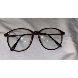 marchon eyeglases 130 tortoise Shell round Vintage, Retro Classic Office Siren